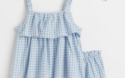 Ruffle-trimmed Jersey Dress